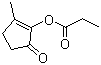 2-Methyl-5-oxocyclopent-1-enyl propionate molecular structure (CAS 87-55-8)