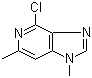 结构式 CAS# 870135-17-4, 4-氯-1,6-二甲基-1H-咪唑并[4,5-c]吡啶