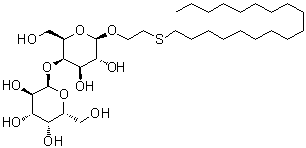 2-(Octadecylthio)ethyl 4-O-alpha-D-galactopyranosyl-beta-D-galactopyranoside molecular structure (CAS 87019-34-9)