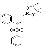 structure of CAS# 870717-93-4, 1-(Phenylsulfonyl)-3-indoleboronic acid pinacol ester