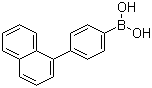 结构式 CAS# 870774-25-7, 4-(1-萘基)苯硼酸