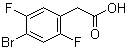 structure of CAS# 871035-64-2, 4-Bromo-2,5-difluorobenzeneacetic acid