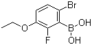 结构式 CAS# 871126-14-6, 6-溴-3-乙氧基-2-氟苯硼酸