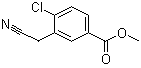 structure of CAS# 872091-83-3, Methyl 4-chloro-3-(cyanomethyl)benzoate;4-Chloro-3-(cyanomethyl)benzoic acid methyl ester