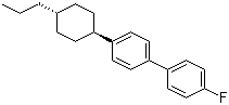 structure of CAS# 87260-24-0, trans-4-(4-Propylcyclohexyl)-4'-fluorobiphenyl