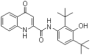 structure of CAS# 873054-44-5, VX 770;Ivacaftor; N-[2,4-Bis(tert-butyl)-5-hydroxyphenyl]-1,4-dihydro-4-oxo-3-quinolinecarboxamide