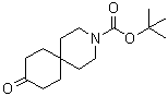 结构式 CAS# 873924-08-4, 9-氧代-3-氮杂螺[5.5]十一烷-3-羧酸叔丁酯