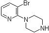 structure of CAS# 87394-56-7, 1-(3-Bromopyridin-2-yl)piperazine