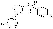 (3R)-1-(3-Fluorophenyl)-3-pyrrolidinol 4-methylbenzenesulfonate molecular structure (CAS 873945-29-0)