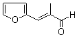 2-甲基-3-(2-呋喃基)-2-丙烯醛分子结构 (CAS 874-66-8)