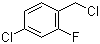 structure of CAS# 87417-71-8, 4-Chloro-2-fluorobenzyl chloride;4-Chloro-1-(chloromethyl)-2-fluorobenzene