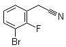 3-Bromo-2-fluorobenzeneacetonitrile molecular structure (CAS 874285-03-7)