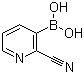 结构式 CAS# 874290-88-7, 2-氰基吡啶-3-硼酸
