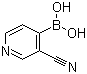 3-Cyanopyridine-4-boronic acid molecular structure (CAS 874290-89-8)
