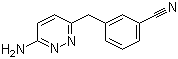 3-[(6-Amino-3-pyridazinyl)methyl]benzonitrile molecular structure (CAS 874338-92-8)