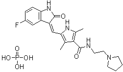 结构式 CAS# 874819-74-6, Toceranib 磷酸盐