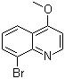 8-Bromo-4-methoxyquinoline molecular structure (CAS 874831-36-4)