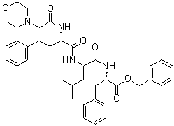 (alphaS)-alpha-[[2-(4-Morpholinyl)acetyl]amino]benzenebutanoyl-L-leucyl-L-phenylalanine phenylmethyl ester molecular structure (CAS 875309-92-5)
