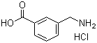 3-氨甲基苯甲酸盐酸盐分子结构 (CAS 876-03-9)