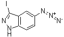 结构式 CAS# 876365-97-8, 5-叠氮基-3-碘-1H-吲唑