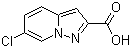 结构式 CAS# 876379-75-8, 6-氯吡唑并[1,5-a]吡啶-2-甲酸