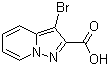 结构式 CAS# 876379-77-0, 3-溴吡唑并[1,5-a]吡啶-2-羧酸