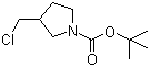 3-Chloromethylpyrrolidine-1-carboxylic acid tert-butyl ester molecular structure (CAS 876589-13-8)