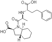 结构式 CAS# 87679-71-8, 群多普利; (2S,3aR,7aS)-1-((S)-N-((S)-1-羧基-3-苯基丙基)丙氨酰)六氢-2-吲哚啉羧酸