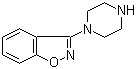 结构式 CAS# 87691-89-2, 3-(1-哌嗪基)-1,2-苯并异恶唑
