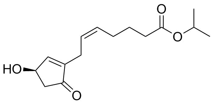 (5Z)-7-[(3R)-3-羟基-5-氧代-1-环戊烯-1-基]-5-庚烯酸异丙酯分子结构 (CAS 876953-80-9)