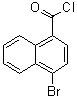 structure of CAS# 87700-65-0, 4-Bromo-1-naphthalenecarbonyl chloride;4-Bromo-1-naphthoyl chloride