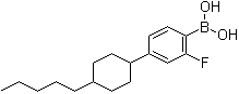 [4-(4-Pentylcyclohexyl)-2-fluorophenyl]boronic acid molecular structure (CAS 877052-48-7)