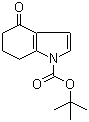 tert-Butyl 4-oxo-4,5,6,7-tetrahydro-1H-indole-1-carboxylate molecular structure (CAS 877170-76-8)