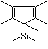 (Pentamethylcyclopentadien-1-yl)trimethylsilane molecular structure (CAS 87778-95-8)
