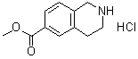 structure of CAS# 877861-62-6, Methyl 1,2,3,4-tetrahydro-6-isoquinolinecarboxylate hydrochloride;6-Methoxycarbonyl-1,2,3,4-tetrahydroisoquinoline hydrochloride