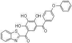 [5-(2-Benzothiazolylcarbonyl)-2,3,4-trihydroxyphenyl](4-phenoxyphenyl)methanone molecular structure (CAS 877878-47-2)