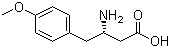 结构式 CAS# 878011-67-7, (S)-3-氨基-4-(4-甲氧基苯基)丁酸