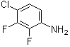 structure of CAS# 878285-12-2, 4-Chloro-2,3-difluorobenzenamine