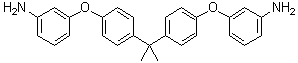 2,2-Bis[4-(3-aminophenoxy)phenyl]propane molecular structure (CAS 87880-61-3)