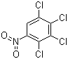 structure of CAS# 879-39-0, 2,3,4,5-Tetrachloronitrobenzene;1,2,3,4-Tetrachloro-5-nitrobenzene