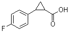 2-(4-Fluorophenyl)cyclopropanecarboxylic acid molecular structure (CAS 879324-64-8)