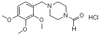 结构式 CAS# 879646-17-0, 4-(2,3,4-三甲氧基苄基)-1-哌嗪甲醛盐酸盐