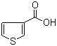 结构式 CAS# 88-13-1, 3-噻吩甲酸