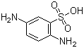 结构式 CAS# 88-45-9, 2,5-二氨基苯磺酸; 邻磺酸对苯二胺