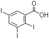 structure of CAS# 88-82-4, 2,3,5-Triiodobenzoic acid;Triiodobenzoicacid; TIBA