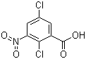 结构式 CAS# 88-86-8, 2,5-二氯-3-硝基苯甲酸