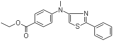 structure of CAS# 880090-88-0, Neuropathiazol;4-[Methyl(2-phenyl-4-thiazolyl)amino]benzoic acid ethyl ester