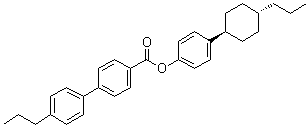 4-(trans-4-Propylcyclohexyl)phenyl 4-(4-propylphenyl)benzoate molecular structure (CAS 88038-82-8)