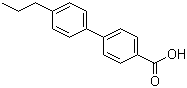 结构式 CAS# 88038-94-2, 4'-丙基联苯-4-羧酸