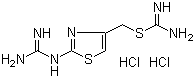 (S)-((2-胍基-4-噻唑基)甲基)异硫脲二盐酸盐分子结构 (CAS 88046-01-9)